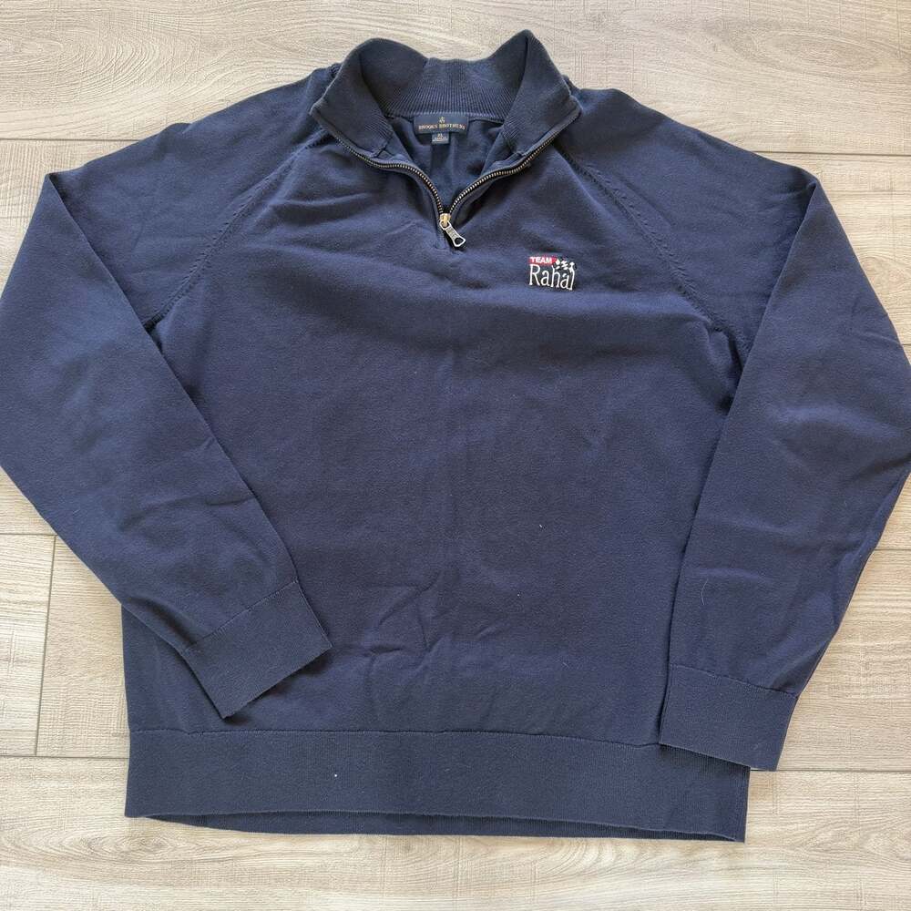 Brooks Brothers Team Rahal Quarter Zip Sweater